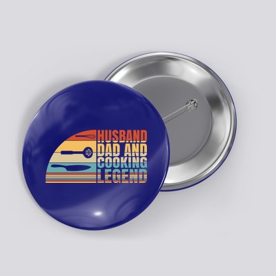 Husband Dad And Cooking Legend Cook Cooking And Chef Meaningful Gift Button