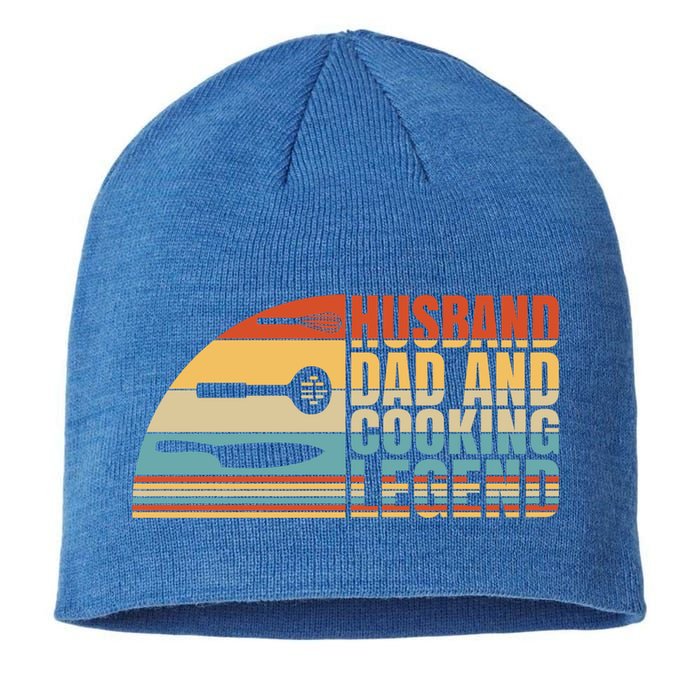 Husband Dad And Cooking Legend Cook Cooking And Chef Meaningful Gift Sustainable Beanie