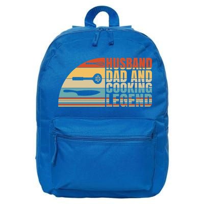 Husband Dad And Cooking Legend Cook Cooking And Chef Meaningful Gift 16 in Basic Backpack