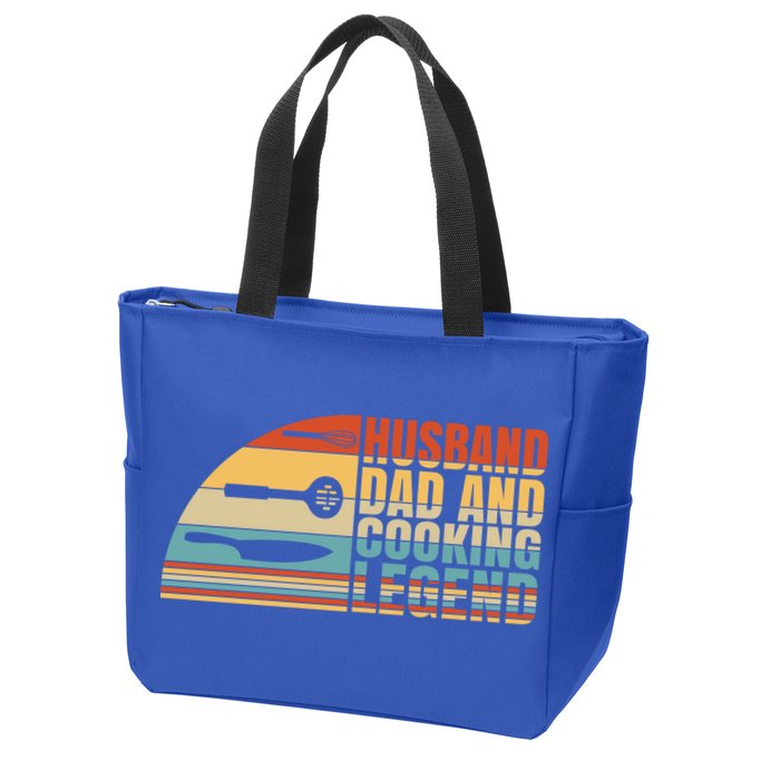 Husband Dad And Cooking Legend Cook Cooking And Chef Meaningful Gift Zip Tote Bag