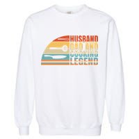 Husband Dad And Cooking Legend Cook Cooking And Chef Meaningful Gift Garment-Dyed Sweatshirt