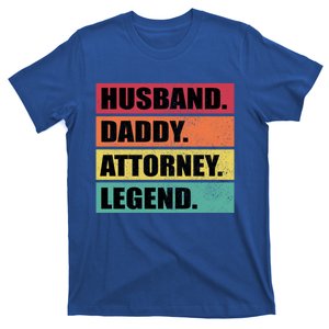 Husband Daddy Attorney Legend Retro Fathers Day Meaningful Gift T-Shirt