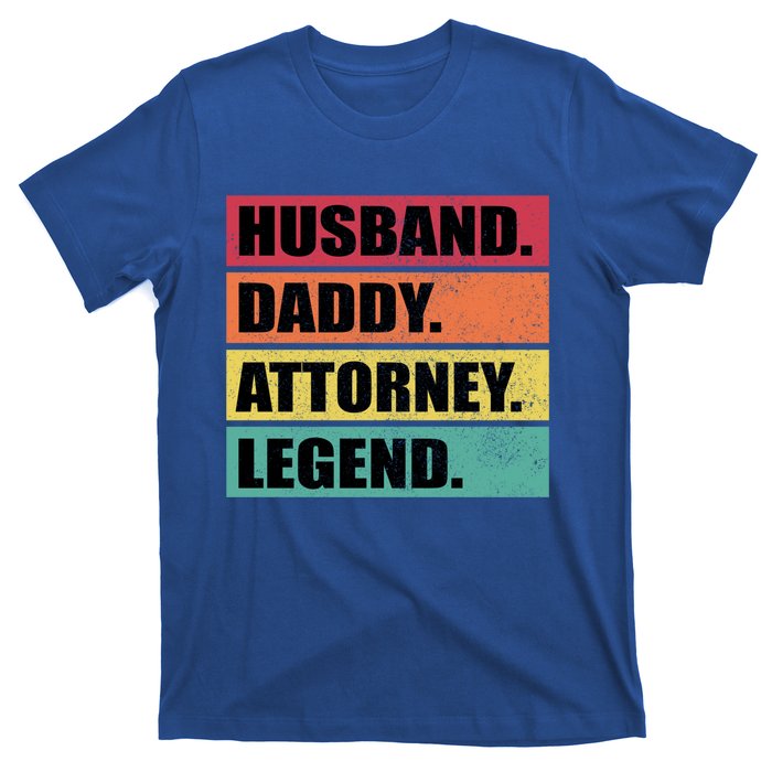 Husband Daddy Attorney Legend Retro Fathers Day Meaningful Gift T-Shirt