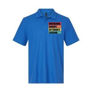 Husband Daddy Attorney Legend Retro Fathers Day Meaningful Gift Softstyle Adult Sport Polo