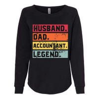 Husband Dad Accountant Legend Funny Accounting CPA Father Womens California Wash Sweatshirt