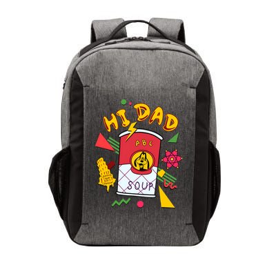 Hi Dad Abc Soup Funny Retro 80s Cute Dog Gift For Dad Vector Backpack