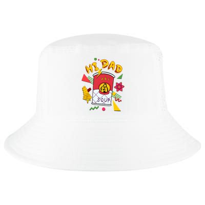 Hi Dad Abc Soup Funny Retro 80s Cute Dog Gift For Dad Cool Comfort Performance Bucket Hat