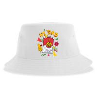 Hi Dad Abc Soup Funny Retro 80s Cute Dog Gift For Dad Sustainable Bucket Hat