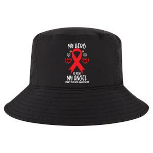 Heart Disease Awareness Remembrance Hero Is Now My Angel Gift Cool Comfort Performance Bucket Hat