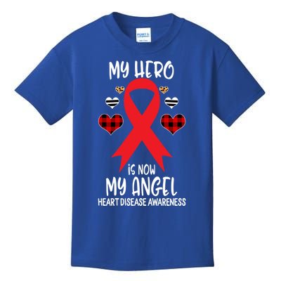 Heart Disease Awareness Remembrance Hero Is Now My Angel Gift Kids T-Shirt