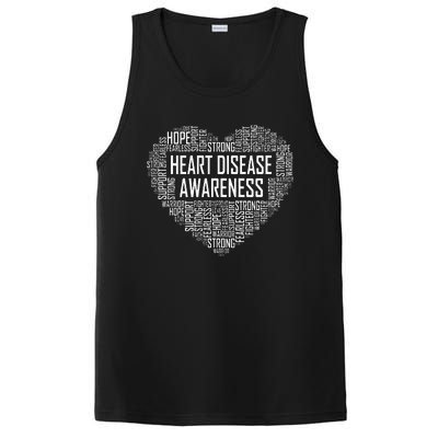 Heart Disease Awareness Heart Gift February Wear Red PosiCharge Competitor Tank