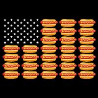 Hot Dog American Flag July 4th Patriotic Summer BBQ Funny Sweatshirt