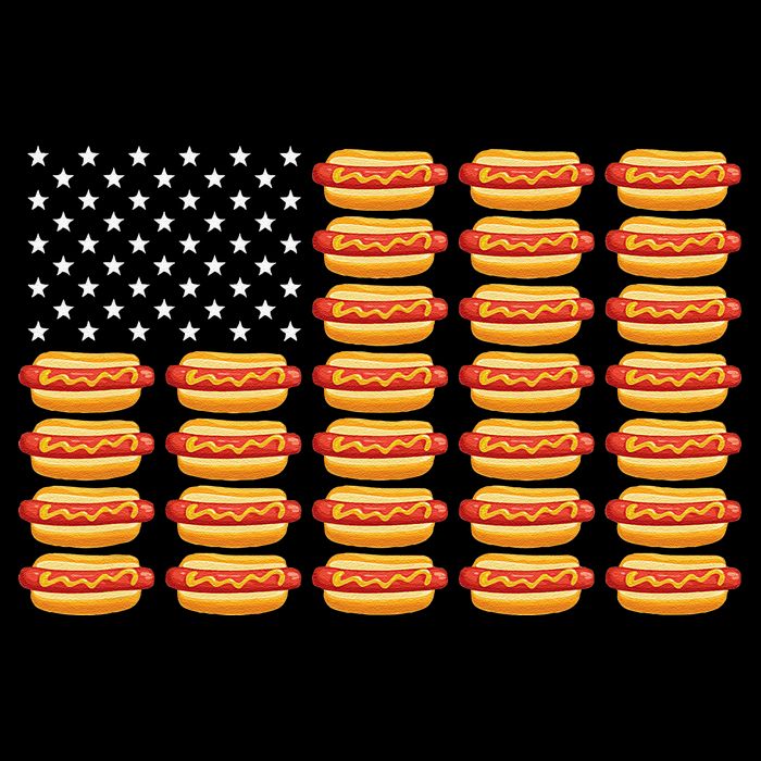 Hot Dog American Flag July 4th Patriotic Summer BBQ Funny Sweatshirt
