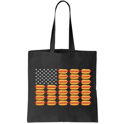 Hot Dog American Flag July 4th Patriotic Summer BBQ Funny Bag