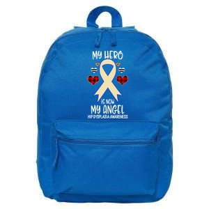 Hip Dysplasia Awareness Remembrance Hero Is Now My Angel Great Gift 16 in Basic Backpack