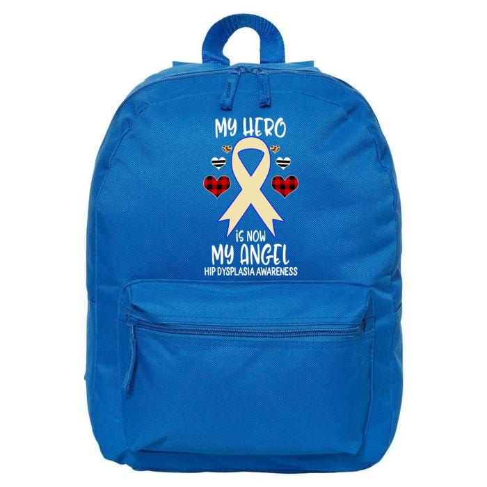 Hip Dysplasia Awareness Remembrance Hero Is Now My Angel Great Gift 16 in Basic Backpack