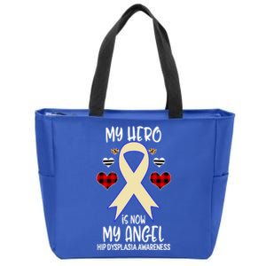 Hip Dysplasia Awareness Remembrance Hero Is Now My Angel Great Gift Zip Tote Bag