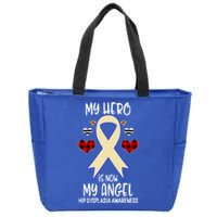 Hip Dysplasia Awareness Remembrance Hero Is Now My Angel Great Gift Zip Tote Bag