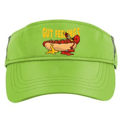 Hot Dog And Bun Gut Feelings Funny Sausage Food Coma Gift Adult Drive Performance Visor