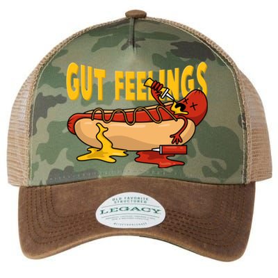 Hot Dog And Bun Gut Feelings Funny Sausage Food Coma Gift Legacy Tie Dye Trucker Hat