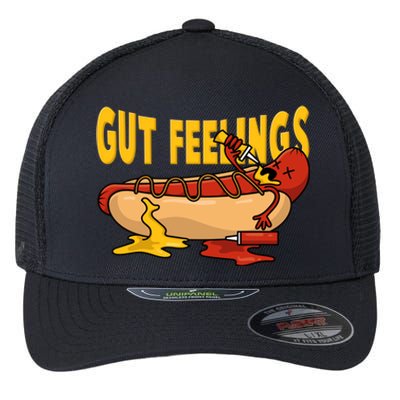 Hot Dog And Bun Gut Feelings Funny Sausage Food Coma Gift Flexfit Unipanel Trucker Cap