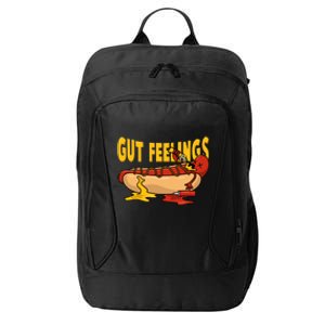 Hot Dog And Bun Gut Feelings Funny Sausage Food Coma Gift City Backpack