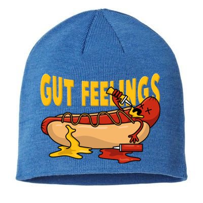 Hot Dog And Bun Gut Feelings Funny Sausage Food Coma Gift Sustainable Beanie