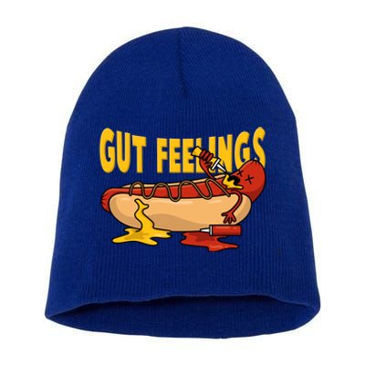 Hot Dog And Bun Gut Feelings Funny Sausage Food Coma Gift Short Acrylic Beanie