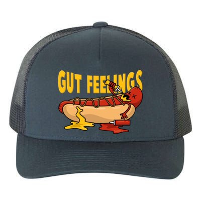 Hot Dog And Bun Gut Feelings Funny Sausage Food Coma Gift Yupoong Adult 5-Panel Trucker Hat