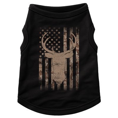 Hunting Deer American Flag Camo Hunter Buck Usa Camouflage Meaningful Gift Doggie Tank