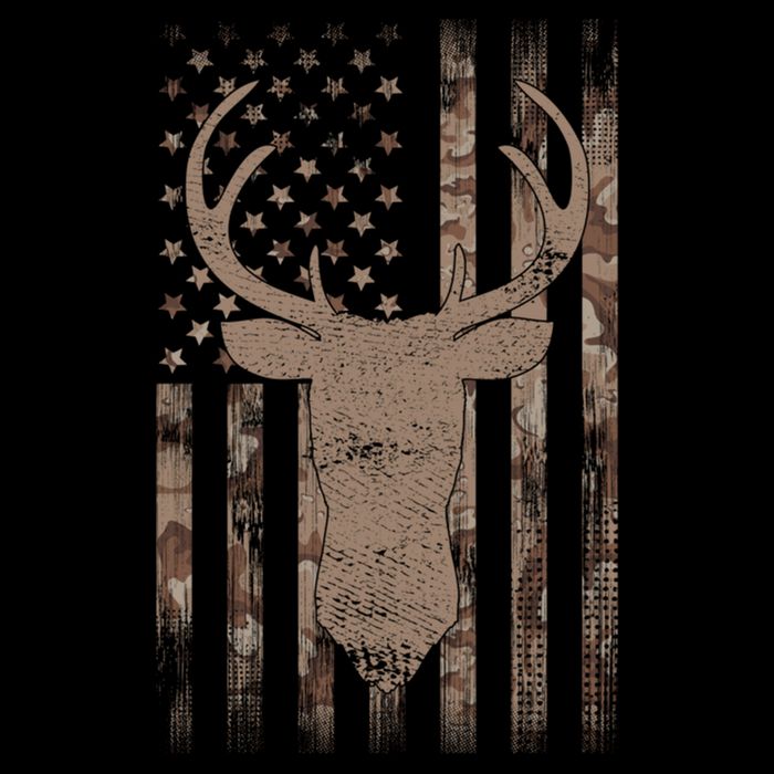 Hunting Deer American Flag Camo Hunter Buck Usa Camouflage Meaningful Gift Cooling Performance Crew T-Shirt