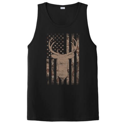 Hunting Deer American Flag Camo Hunter Buck Usa Camouflage Meaningful Gift PosiCharge Competitor Tank