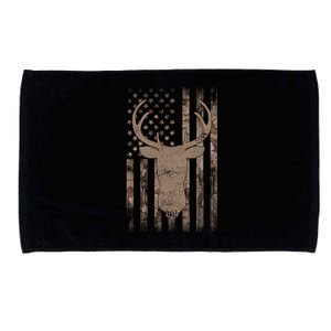 Hunting Deer American Flag Camo Hunter Buck Usa Camouflage Meaningful Gift Microfiber Hand Towel