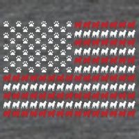 Husky Dog American Flag Patriotic 4th Of July Zip Tote Bag
