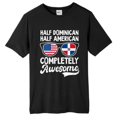 Half Dominican American Awesome Design Dominican Republic Gift Tall Fusion ChromaSoft Performance T-Shirt