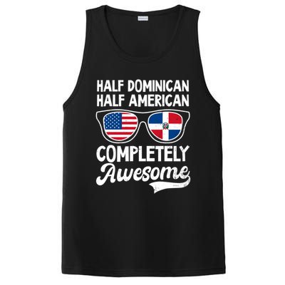 Half Dominican American Awesome Design Dominican Republic Gift PosiCharge Competitor Tank