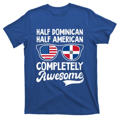 Half Dominican American Awesome Design Dominican Republic Gift T-Shirt