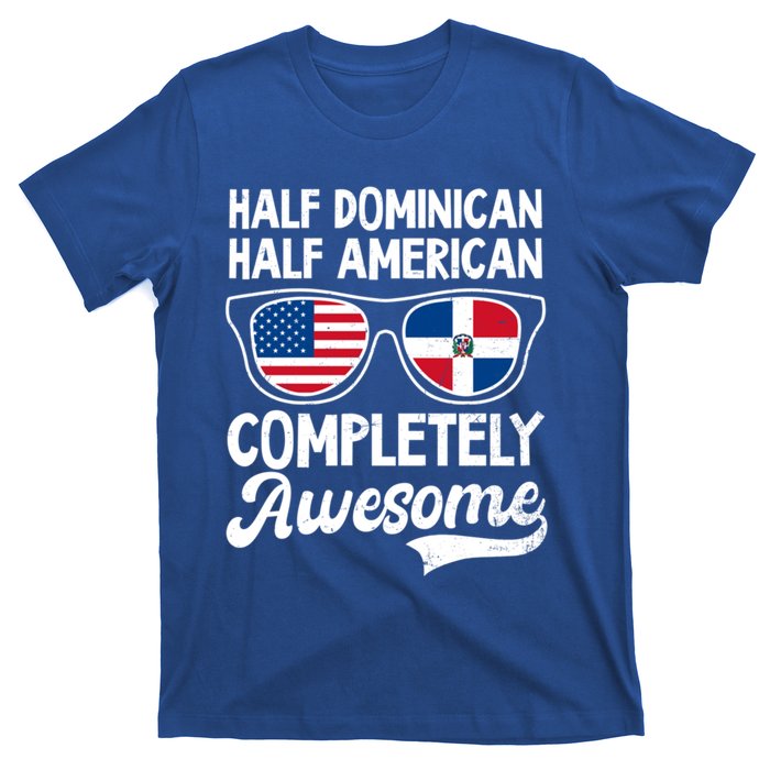 Half Dominican American Awesome Design Dominican Republic Gift T-Shirt