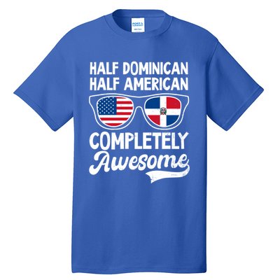 Half Dominican American Awesome Design Dominican Republic Gift Tall T-Shirt