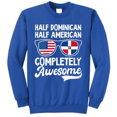 Half Dominican American Awesome Design Dominican Republic Gift Tall Sweatshirt