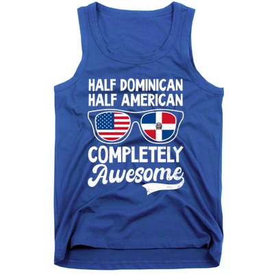 Half Dominican American Awesome Design Dominican Republic Gift Tank Top