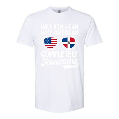 Half Dominican American Awesome Design Dominican Republic Gift Softstyle CVC T-Shirt