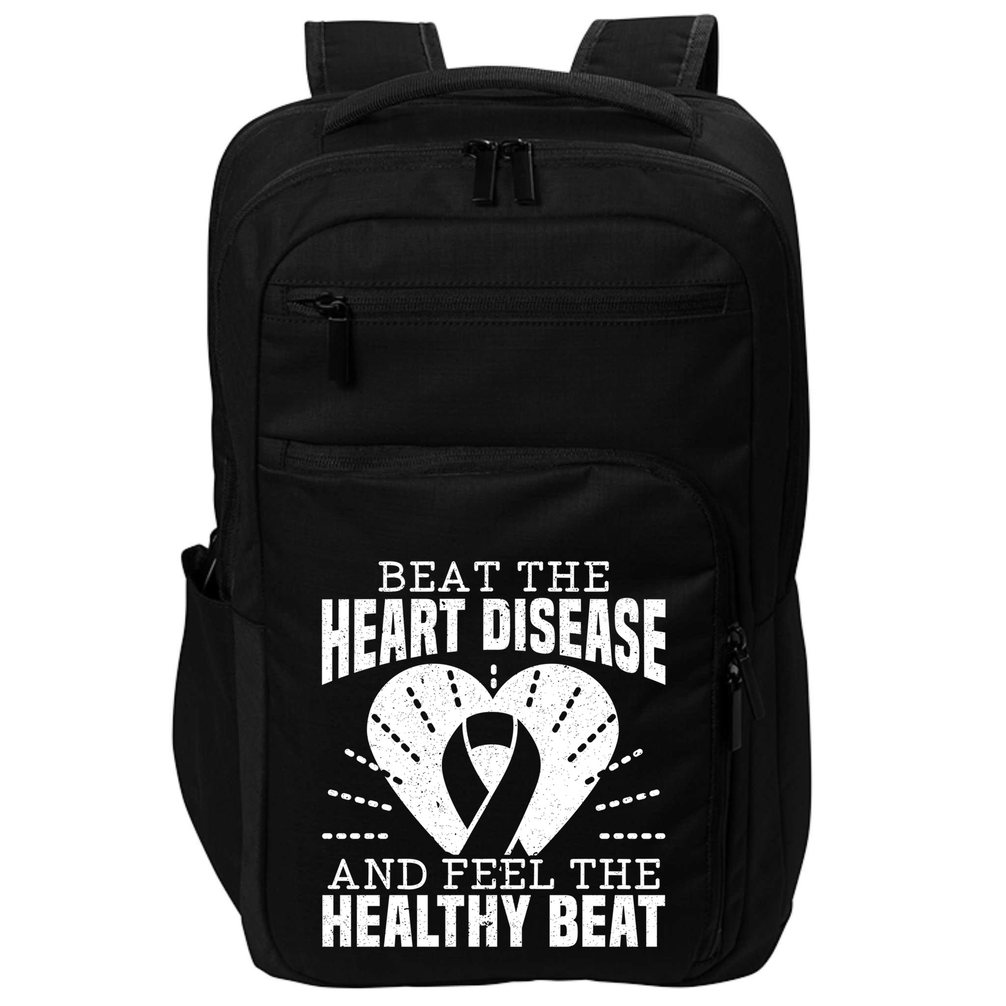 Heart Disease Awareness Month Heartbeat Gift Impact Tech Backpack