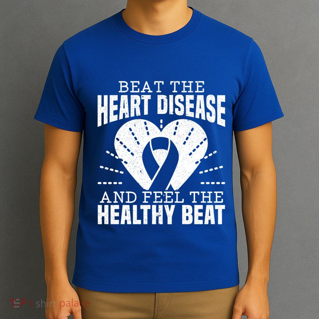 Heart Disease Awareness Month Heartbeat Gift T-Shirt