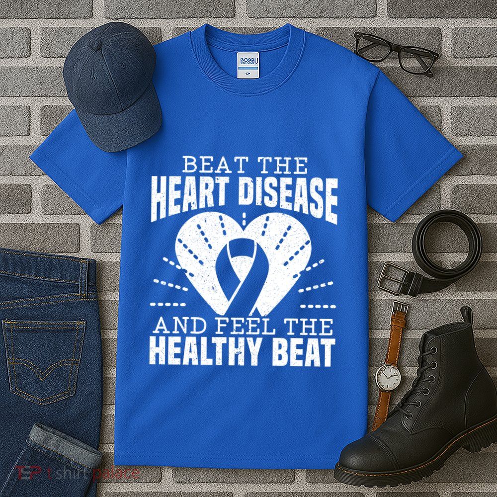 Heart Disease Awareness Month Heartbeat Gift Tall T-Shirt
