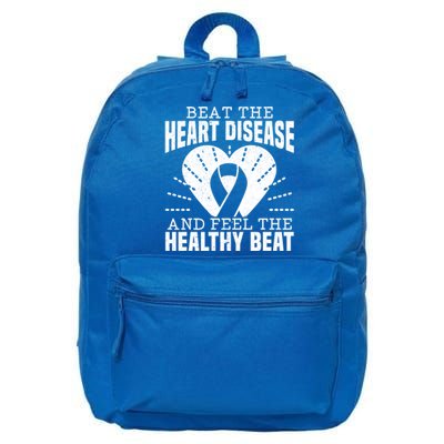 Heart Disease Awareness Month Heartbeat Gift 16 in Basic Backpack