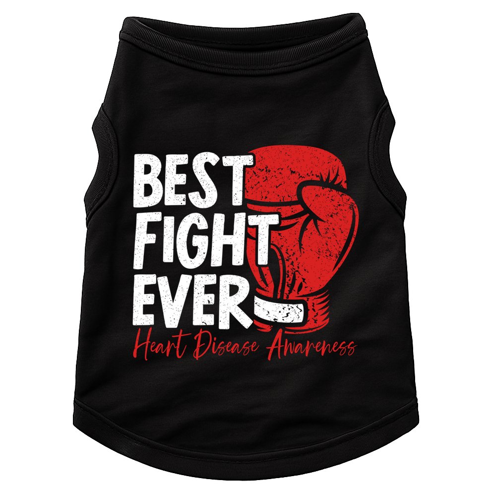 Heart Disease Awareness Month Heartbeat Gift Doggie Tank