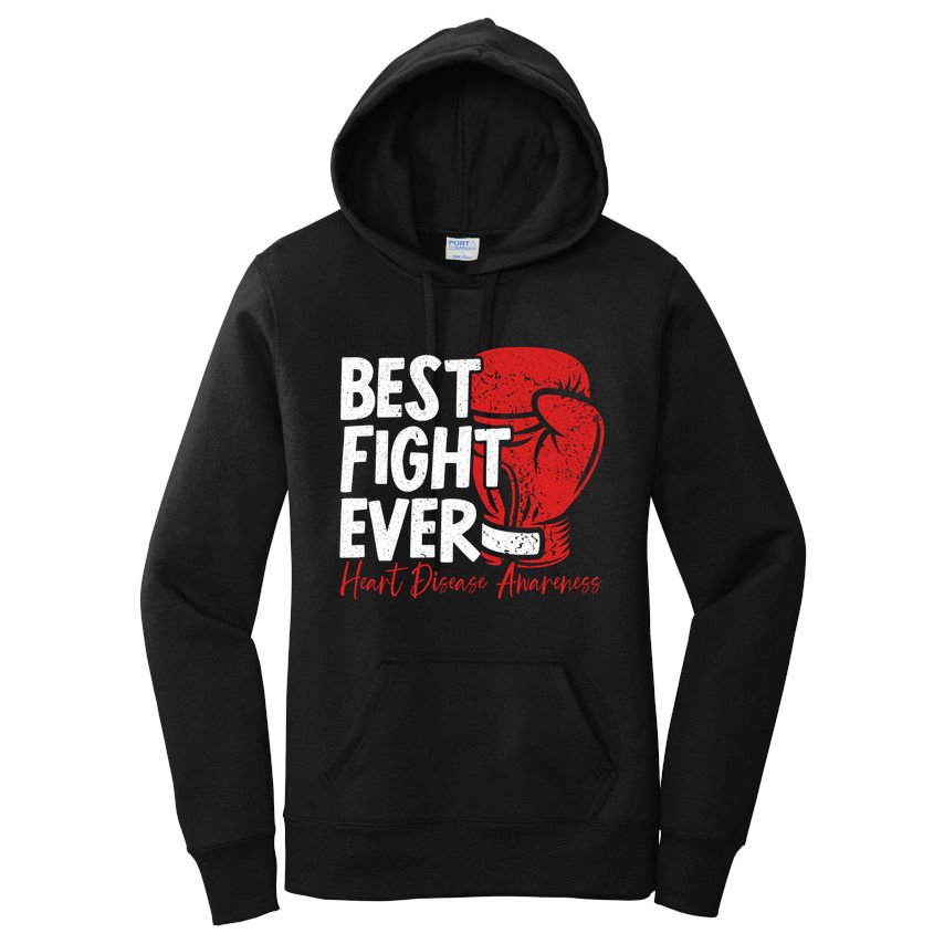 Heart Disease Awareness Month Heartbeat Gift Women's Pullover Hoodie