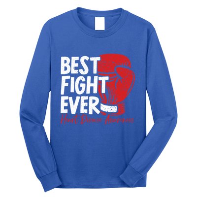 Heart Disease Awareness Month Heartbeat Gift Long Sleeve Shirt