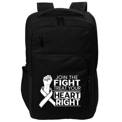 Heart Disease Awareness Month Heartbeat Funny Gift Impact Tech Backpack